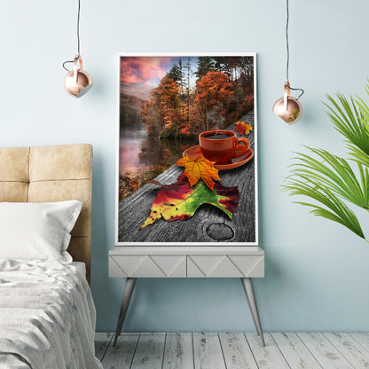 Coffee - Full Round Drill Diamond Painting 30*40CM