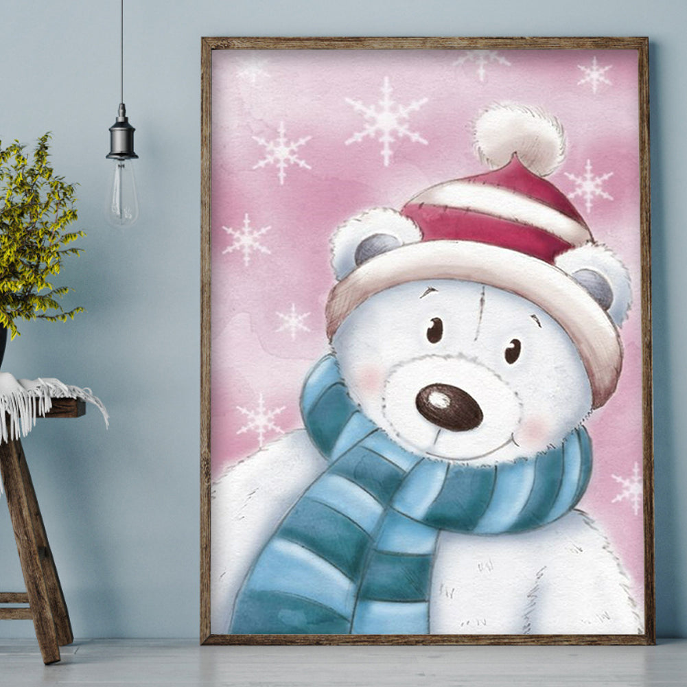 Polar Bear - Full Round Drill Diamond Painting 30*40CM