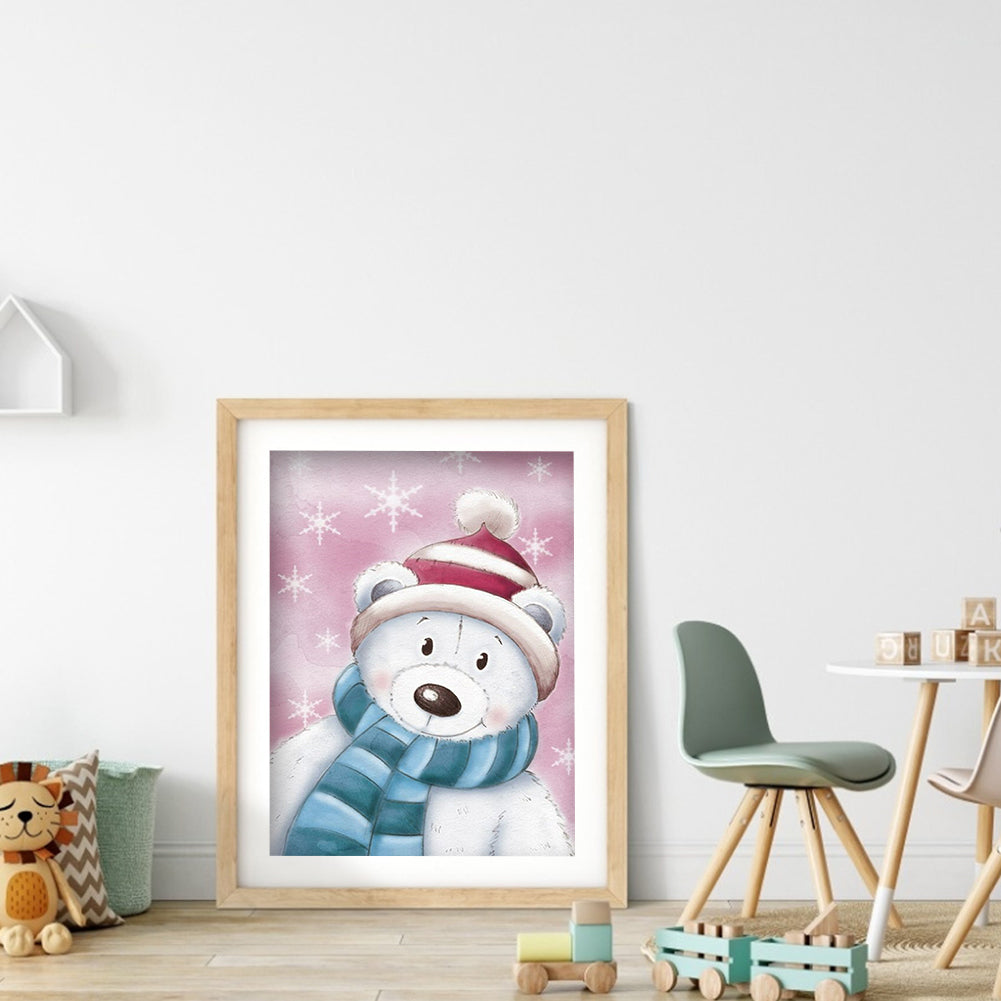 Polar Bear - Full Round Drill Diamond Painting 30*40CM