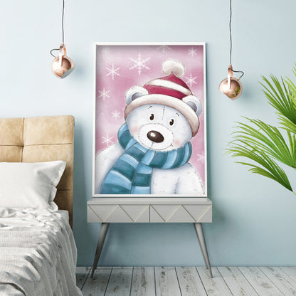 Polar Bear - Full Round Drill Diamond Painting 30*40CM