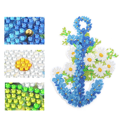 5D DIY Diamond Painting Festival Wreath Kits Art Door Wall Hanging Decor