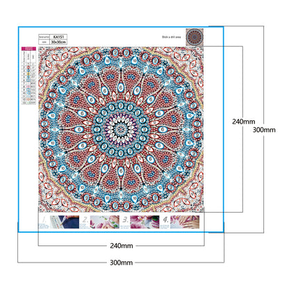 Mandala - Special Shaped Drill Diamond Painting 30*30CM