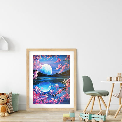 Moon Landscape - Full Round Drill Diamond Painting 30*40CM