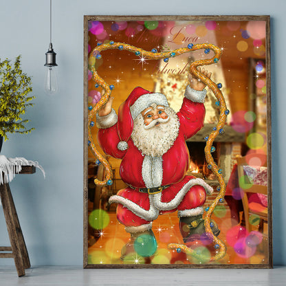 Santa Claus - Full Round Drill Diamond Painting 30*40CM