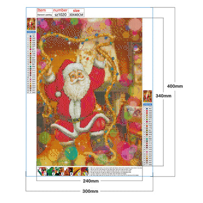 Santa Claus - Full Round Drill Diamond Painting 30*40CM