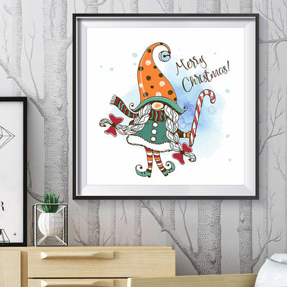 Cartoon Santa - Full Round Drill Diamond Painting 30*30CM