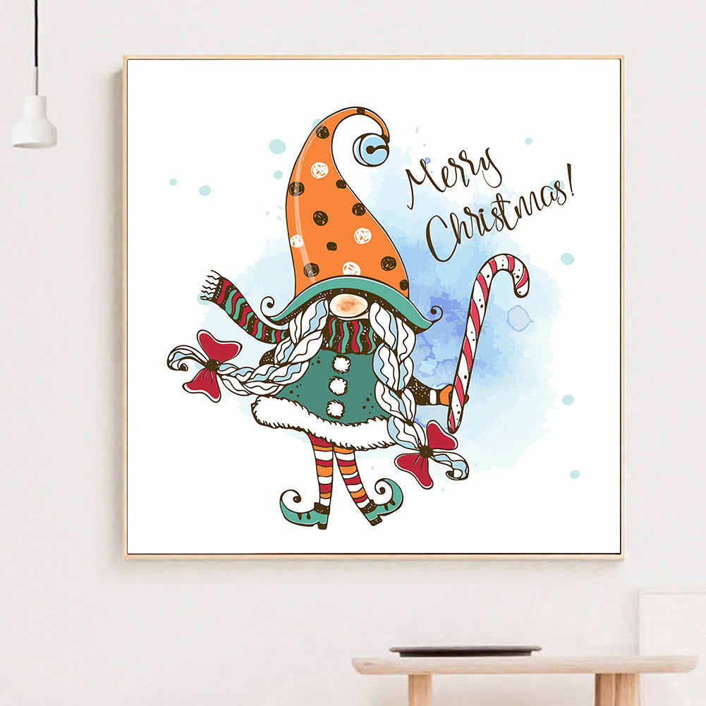 Cartoon Santa - Full Round Drill Diamond Painting 30*30CM