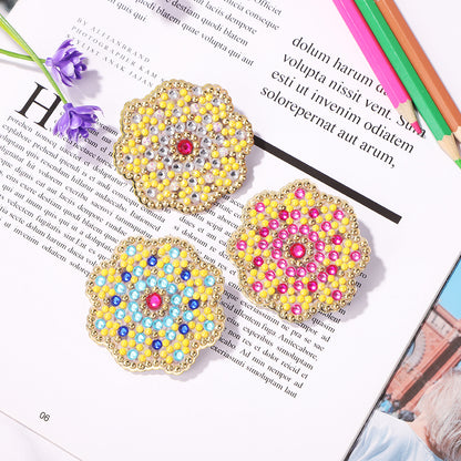 DIY Diamond Brooch 5D Mosaic Drilling Painting Kit Resin Pin Buckle Gift