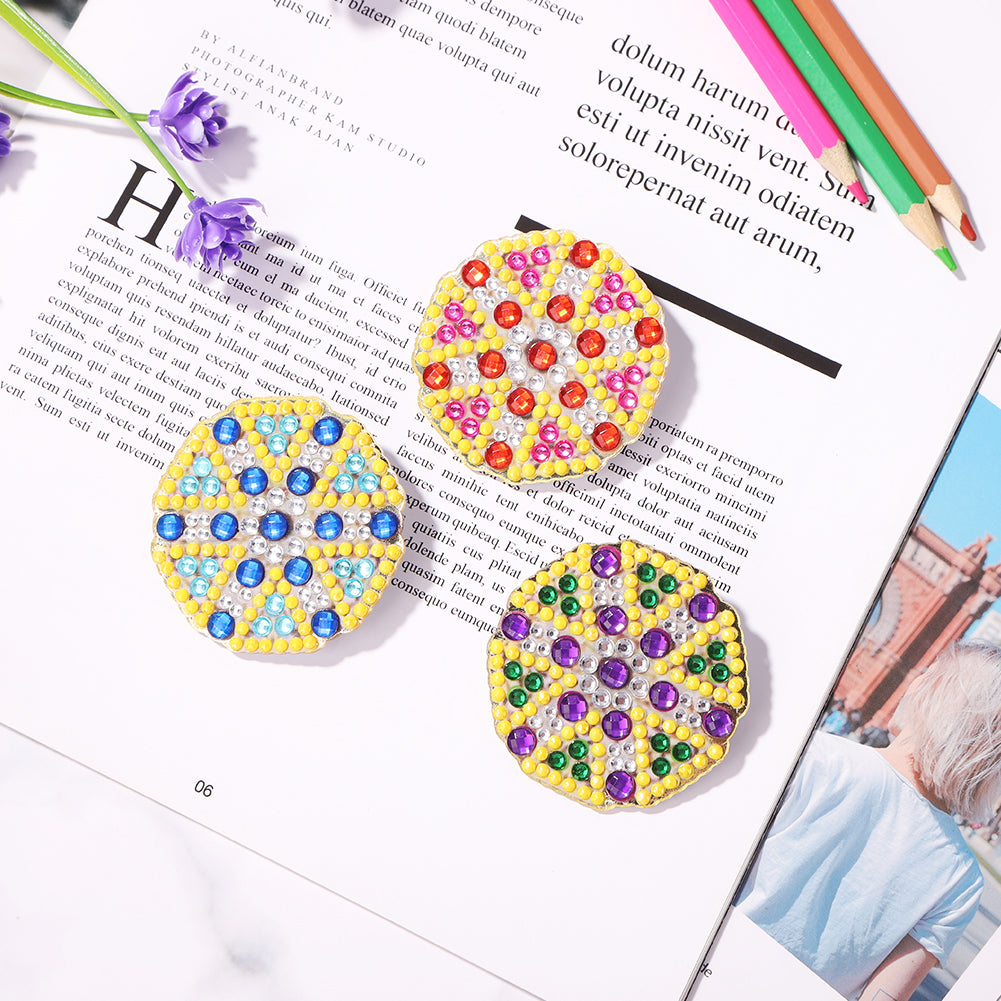 DIY Diamond Brooch 5D Mosaic Drilling Painting Kit Resin Pin Buckle Gift