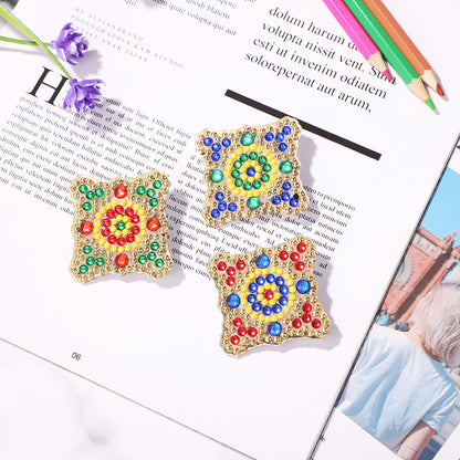 DIY Diamond Brooch 5D Mosaic Drilling Painting Kit Resin Pin Buckle Gift