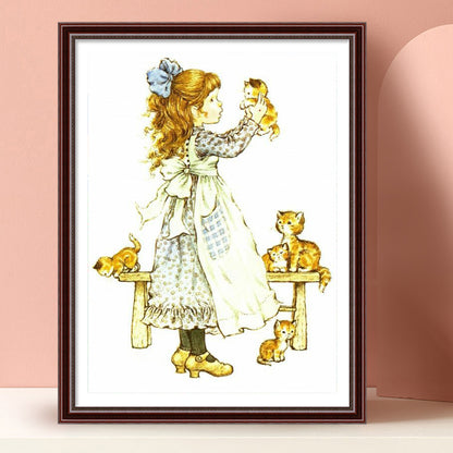 Girls - Full Round Drill Diamond Painting 30*40CM