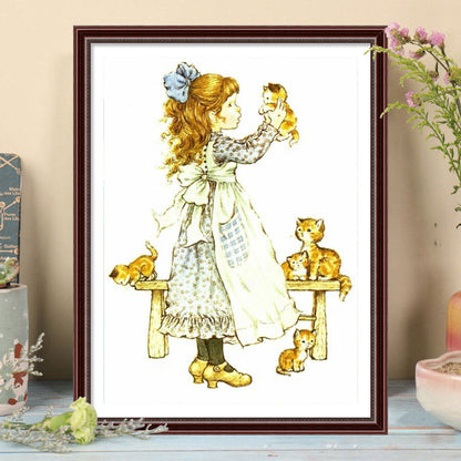 Girls - Full Round Drill Diamond Painting 30*40CM