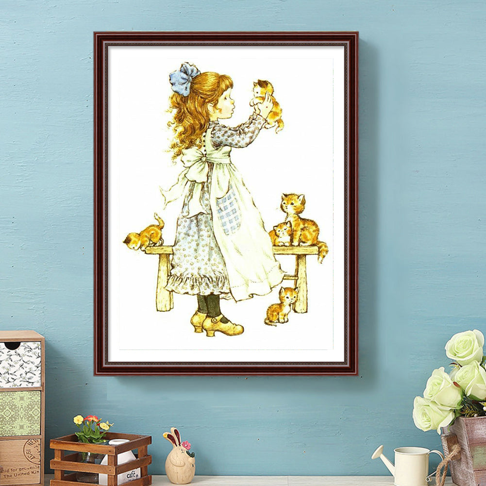 Girls - Full Round Drill Diamond Painting 30*40CM