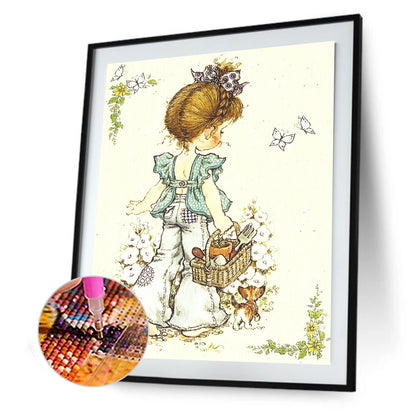 Girls - Full Round Drill Diamond Painting 30*40CM