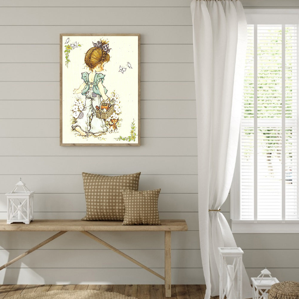 Girls - Full Round Drill Diamond Painting 30*40CM