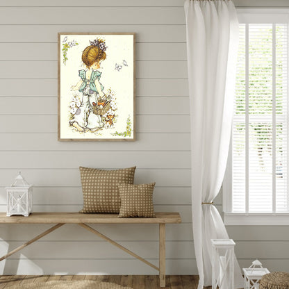 Girls - Full Round Drill Diamond Painting 30*40CM