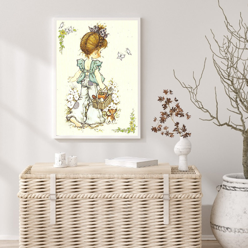 Girls - Full Round Drill Diamond Painting 30*40CM