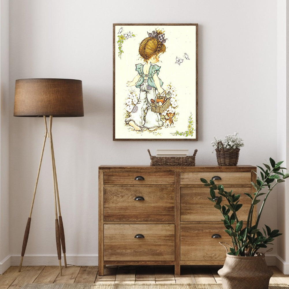 Girls - Full Round Drill Diamond Painting 30*40CM