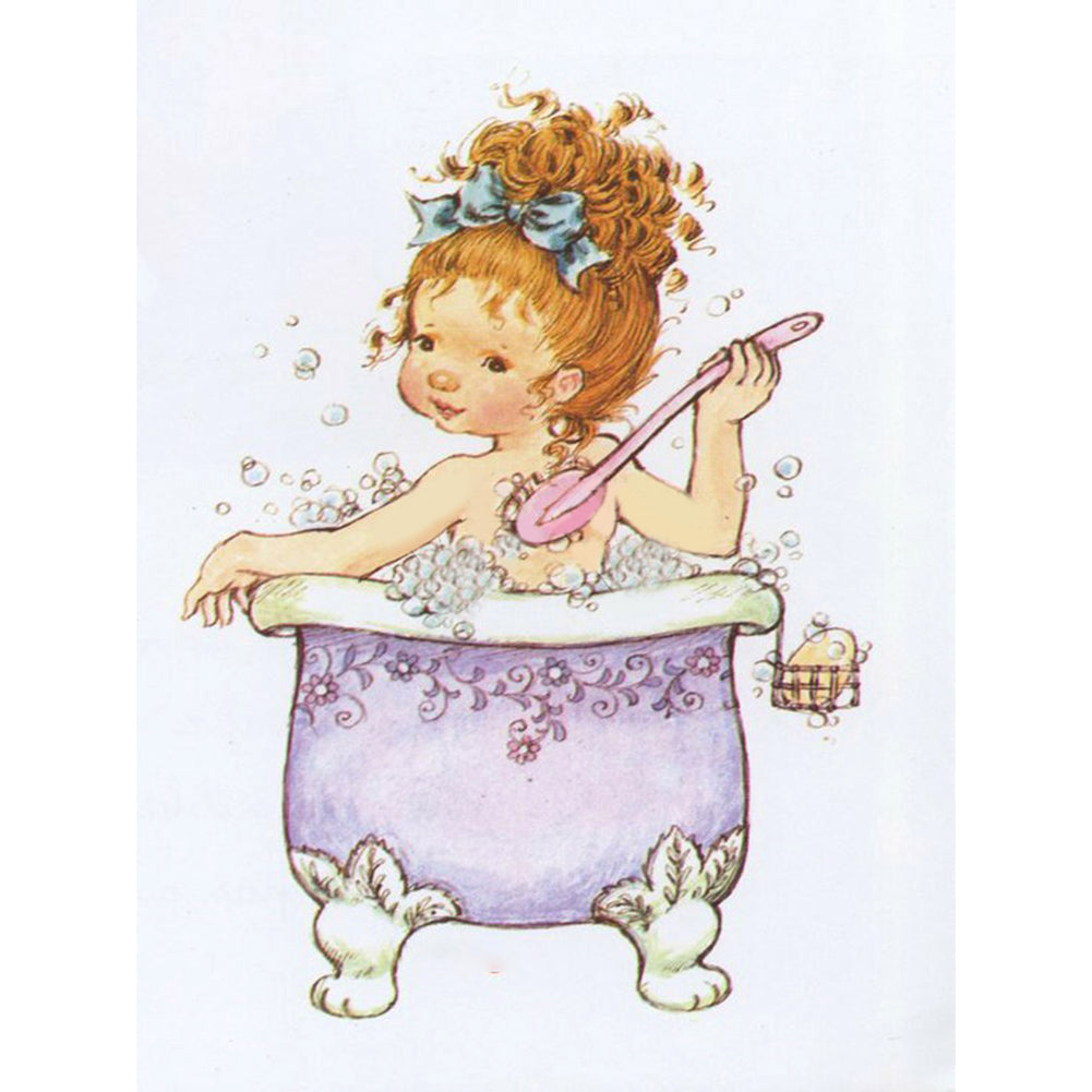 Girls - Full Round Drill Diamond Painting 30*40CM