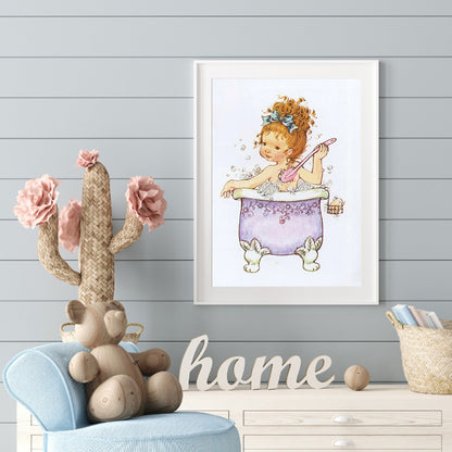 Girls - Full Round Drill Diamond Painting 30*40CM