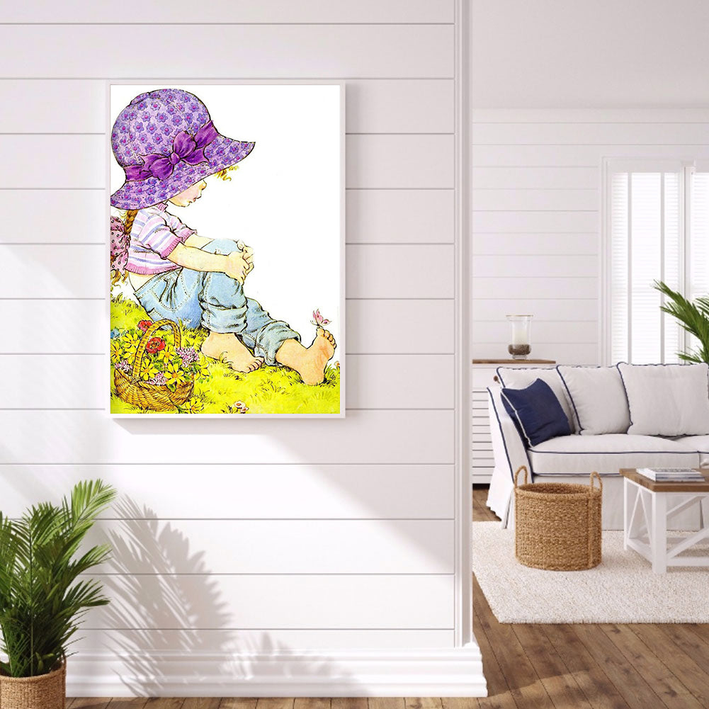 Girls - Full Round Drill Diamond Painting 30*40CM