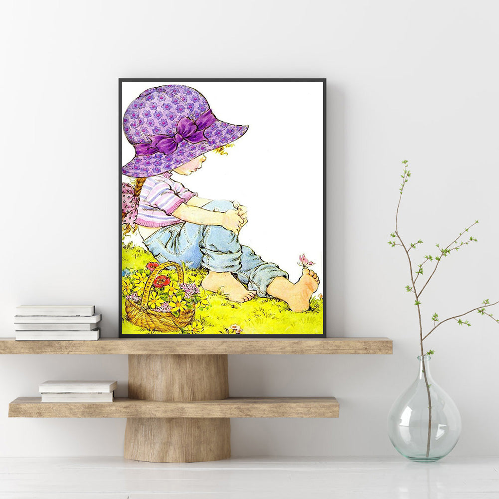 Girls - Full Round Drill Diamond Painting 30*40CM