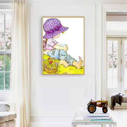 Girls - Full Round Drill Diamond Painting 30*40CM