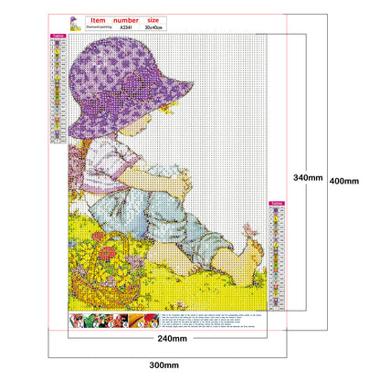 Girls - Full Round Drill Diamond Painting 30*40CM