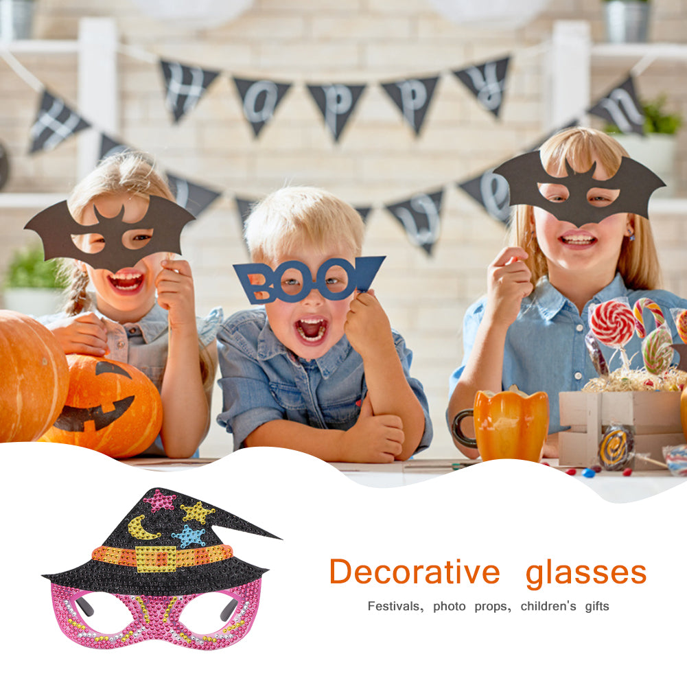 5D Diamond Painting Glass Frame Halloween Point Drill Hand Craft Sunglasses