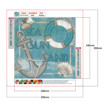 Ocean - Full Round Drill Diamond Painting 30*30CM