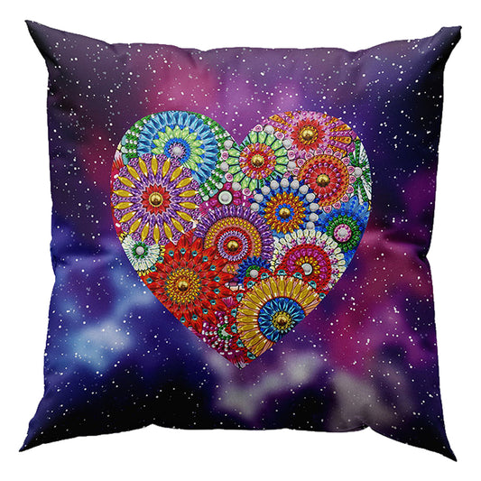 5D Mosaic Diamond Pillow Case Drilling Pillow Cover DIY Resin Painting Kit