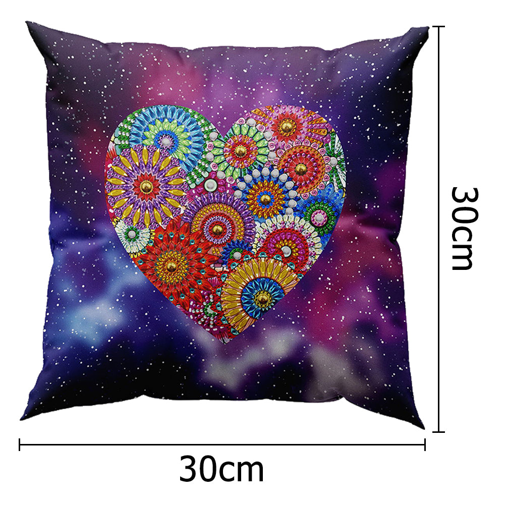 5D Mosaic Diamond Pillow Case Drilling Pillow Cover DIY Resin Painting Kit