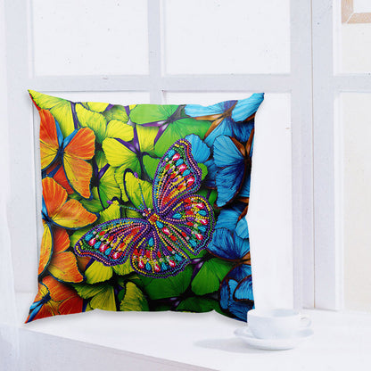 5D Mosaic Diamond Pillow Case Drilling Pillow Cover DIY Resin Painting Kit