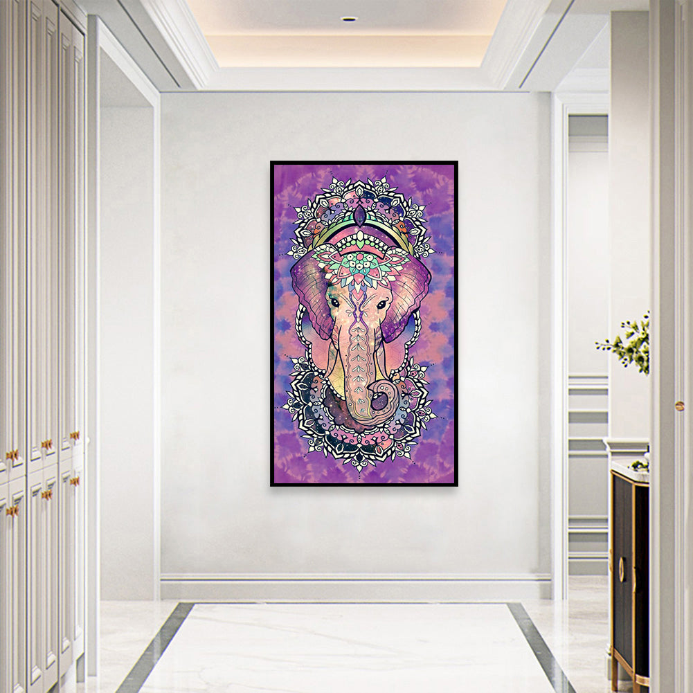 Elephant - Full Round Drill Diamond Painting 40*70CM