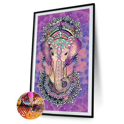 Elephant - Full Round Drill Diamond Painting 40*70CM