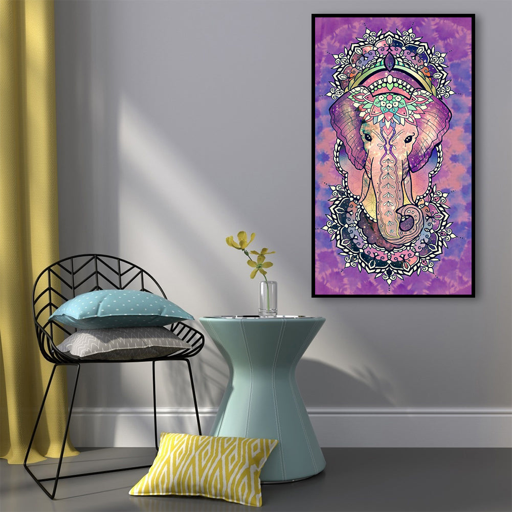 Elephant - Full Round Drill Diamond Painting 40*70CM