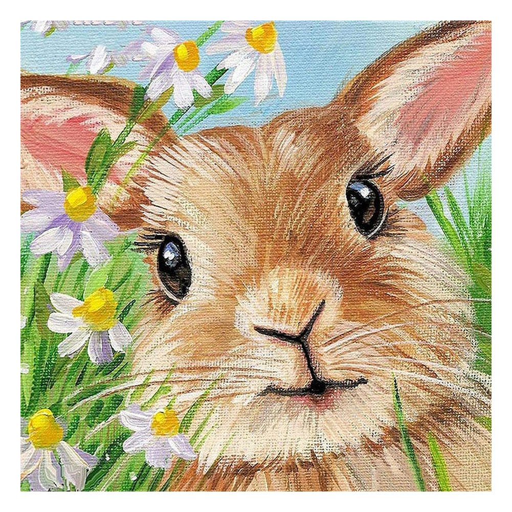 Rabbit - Full Round Drill Diamond Painting 30*30CM