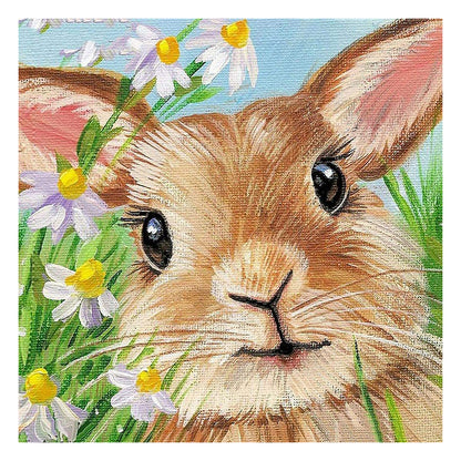Rabbit - Full Round Drill Diamond Painting 30*30CM