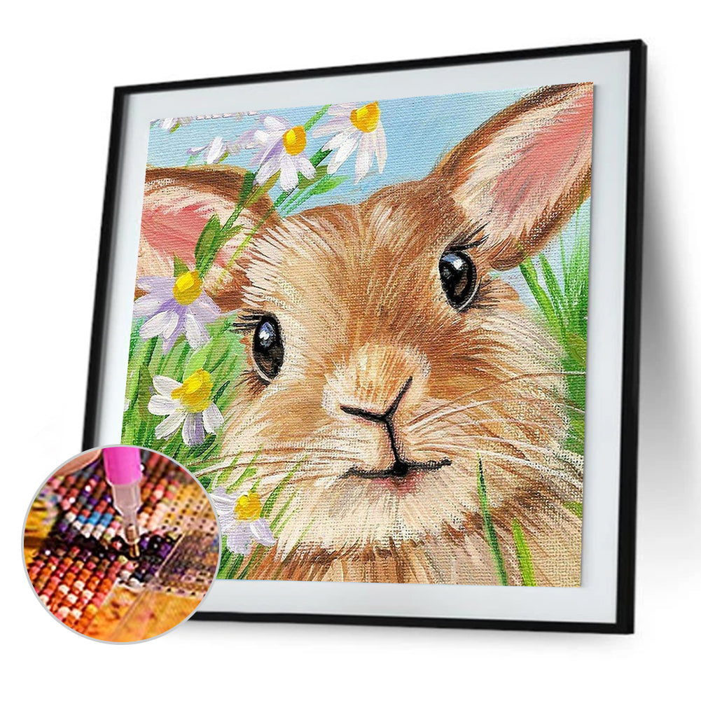 Rabbit - Full Round Drill Diamond Painting 30*30CM