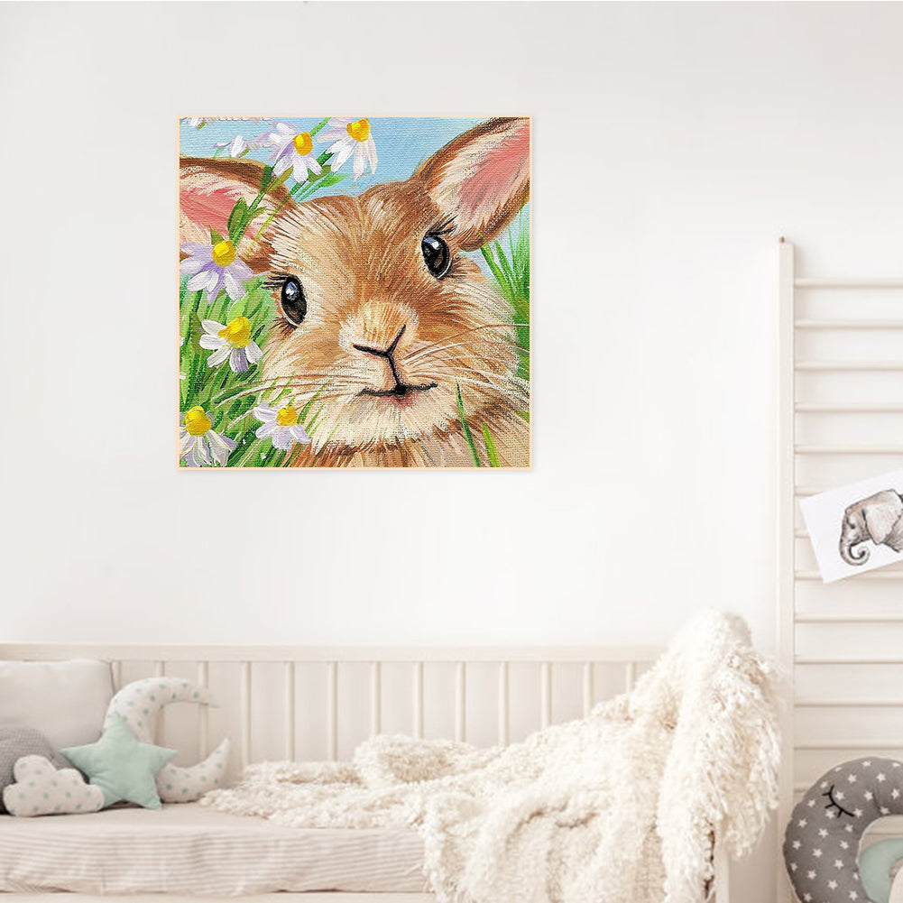 Rabbit - Full Round Drill Diamond Painting 30*30CM