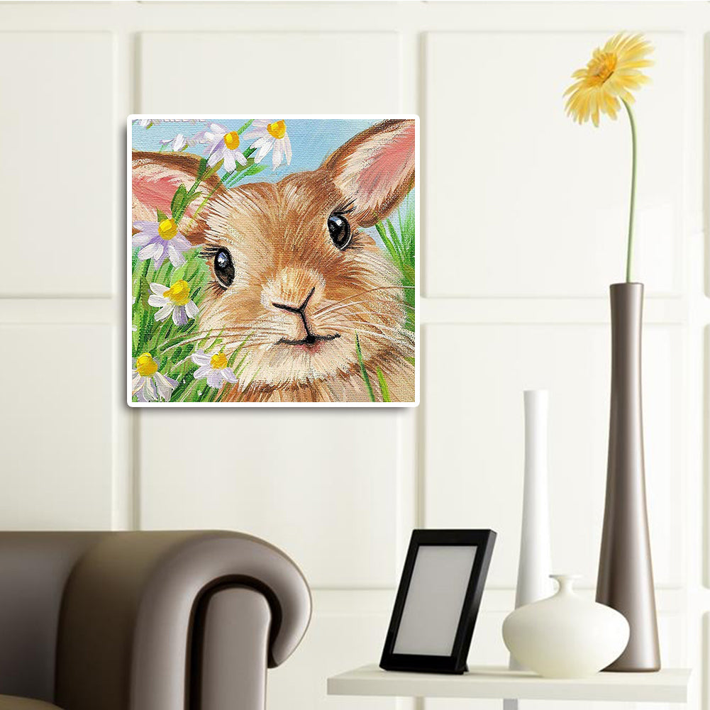 Rabbit - Full Round Drill Diamond Painting 30*30CM
