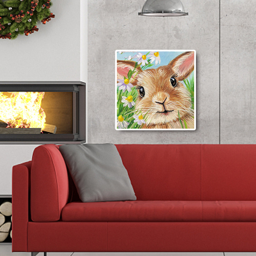 Rabbit - Full Round Drill Diamond Painting 30*30CM