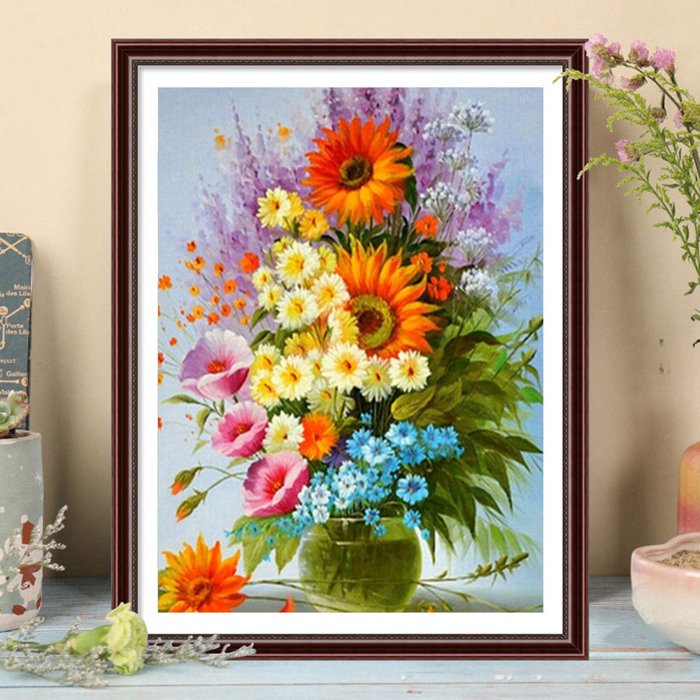 Vase - Full Round Drill Diamond Painting 30*40CM