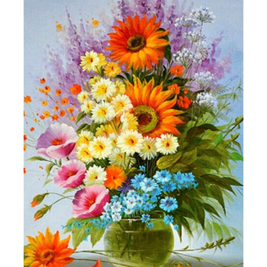 Vase - Full Round Drill Diamond Painting 30*40CM