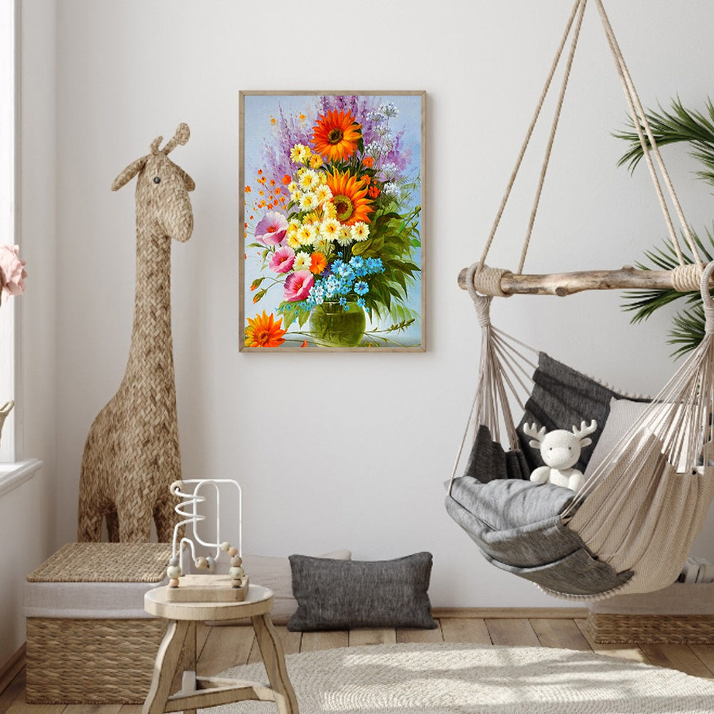 Vase - Full Round Drill Diamond Painting 30*40CM