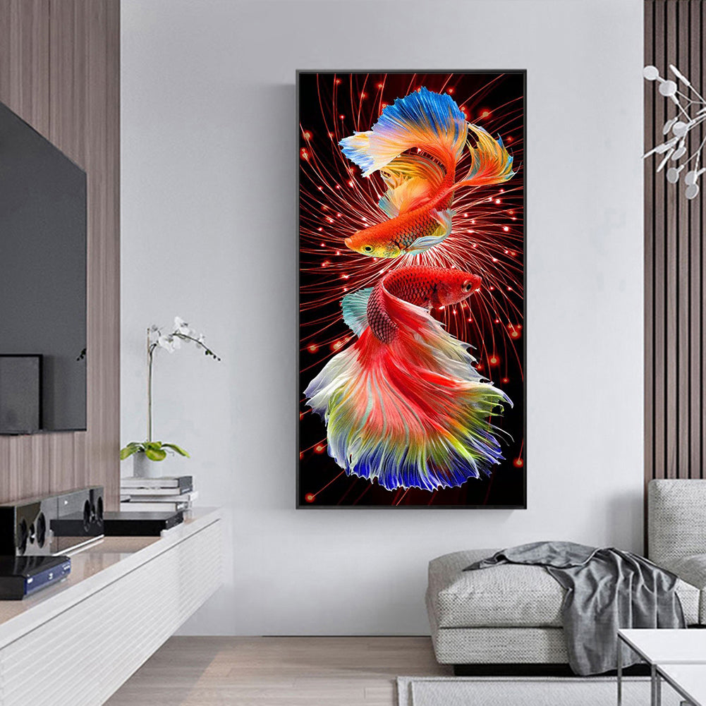 Goldfish - Full Round Drill Diamond Painting 40*80CM