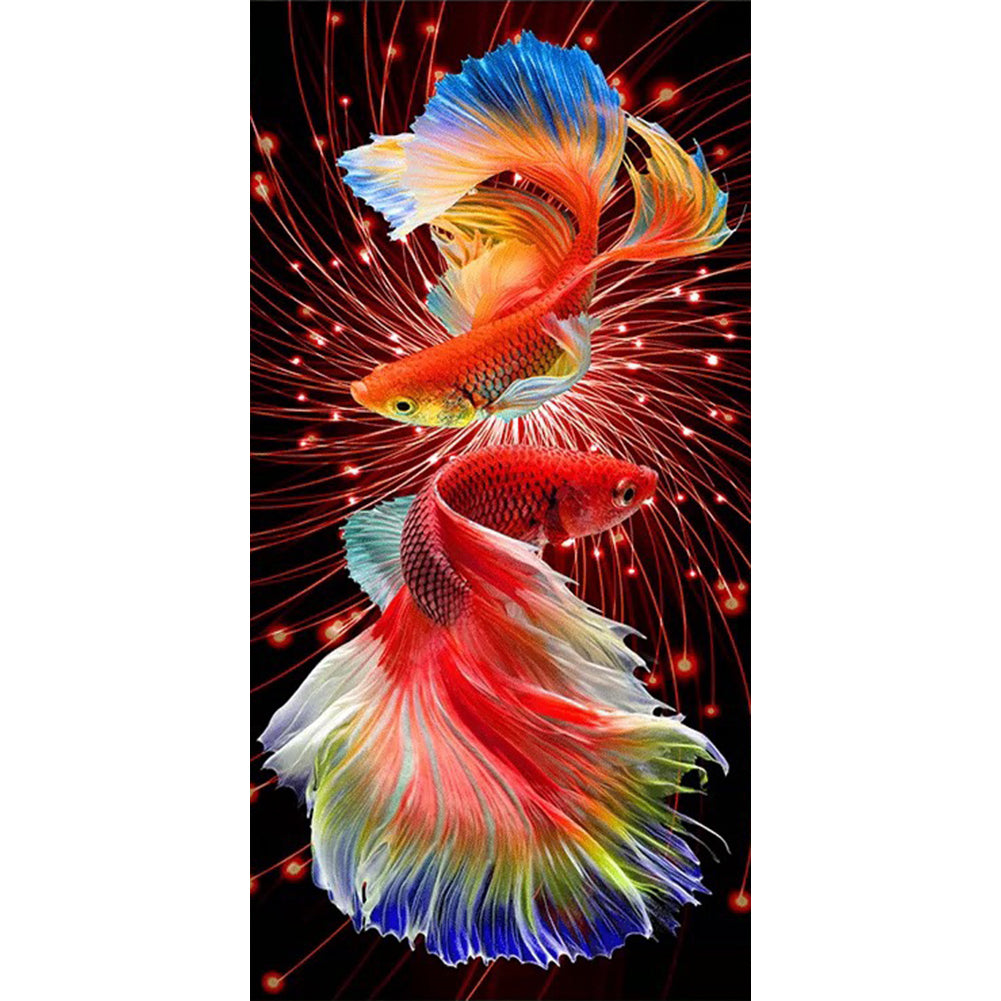 Goldfish - Full Round Drill Diamond Painting 40*80CM