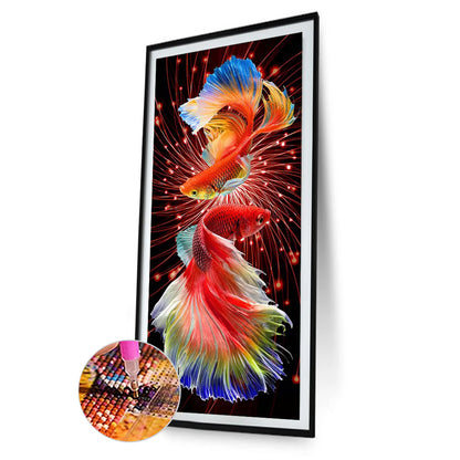 Goldfish - Full Round Drill Diamond Painting 40*80CM