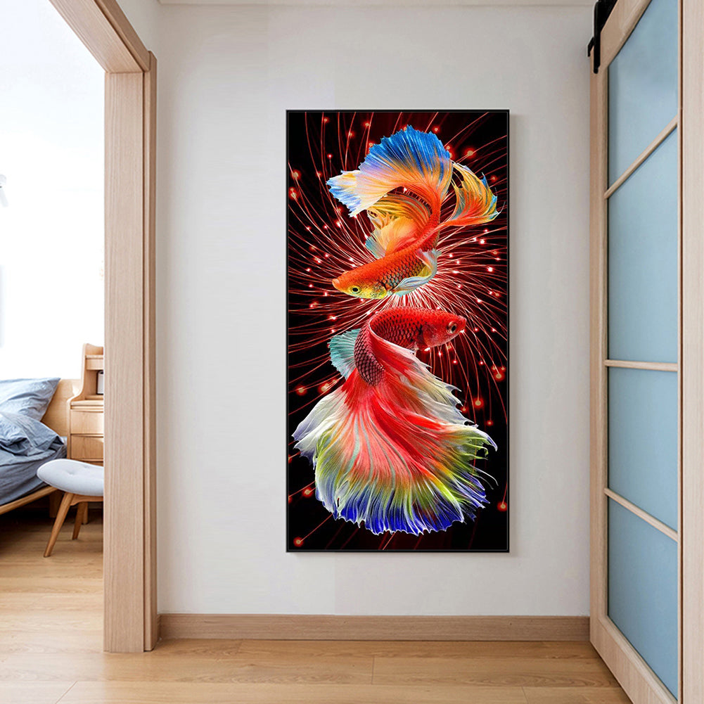 Goldfish - Full Round Drill Diamond Painting 40*80CM