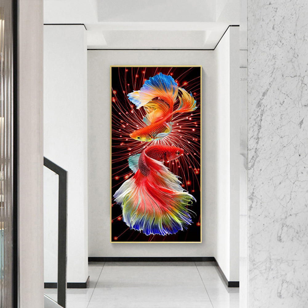 Goldfish - Full Round Drill Diamond Painting 40*80CM